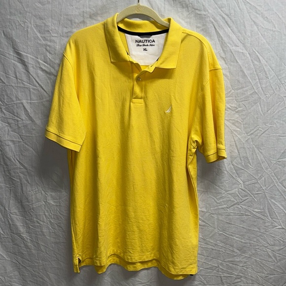 Nautica | Yellow True Deck Shirt Loose Knit Polo | Size XL - Picture 1 of 6